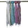 Indian Boho Scarves - 50x180cm - Random Colours With Gold Thread  (BohoIS-04)