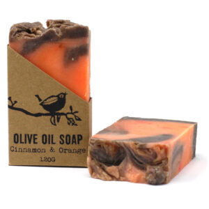 Cinnamon+ Orange Pure Olive Oil Soap - 120g  (ACOSS-04)