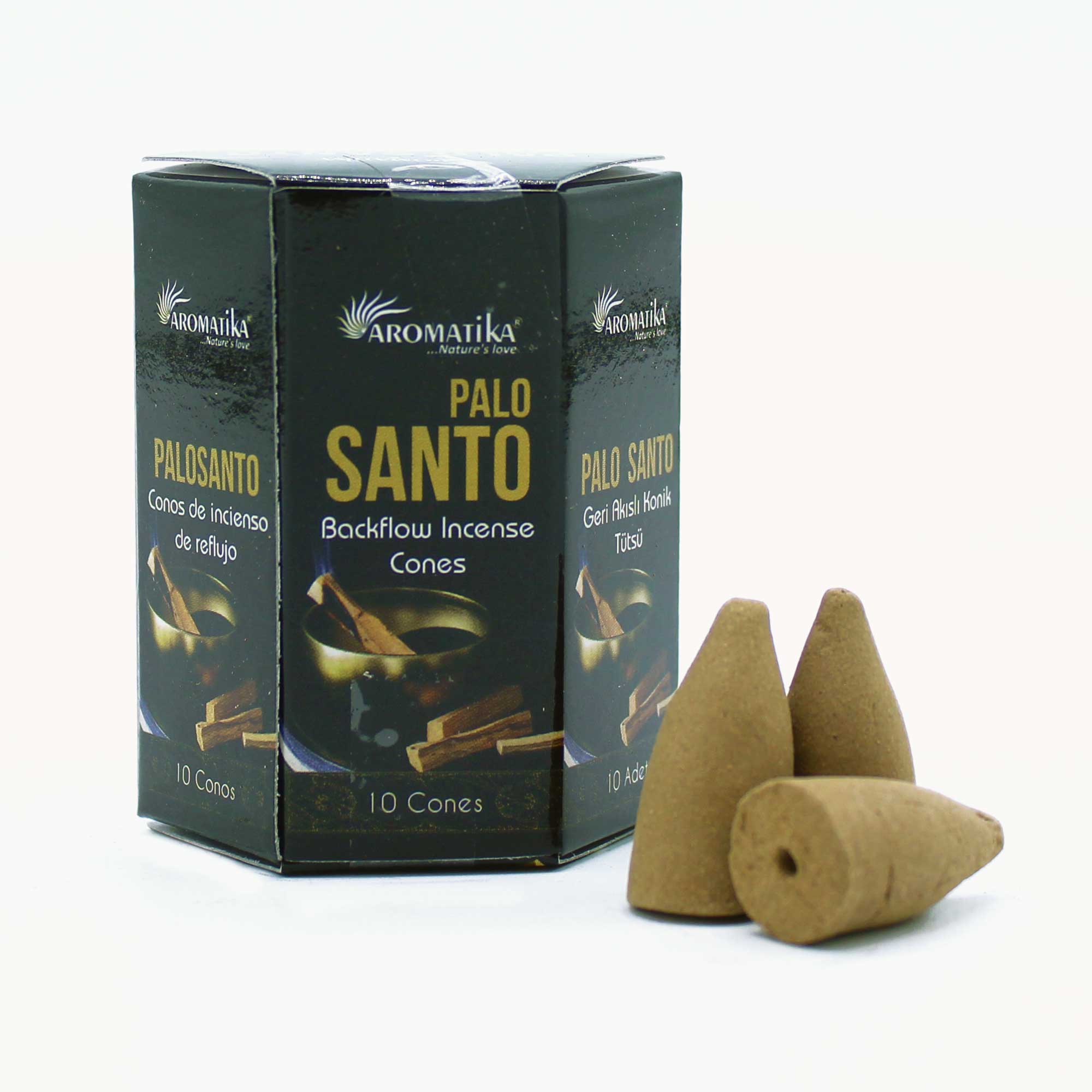 Masala Backflow Incense pack of 10 - Palo Santo  (ABFi-01)