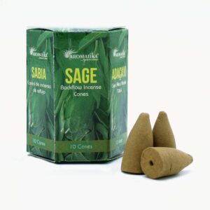 Masala Backflow Incense pack of 10 - Sage  (ABFi-07)