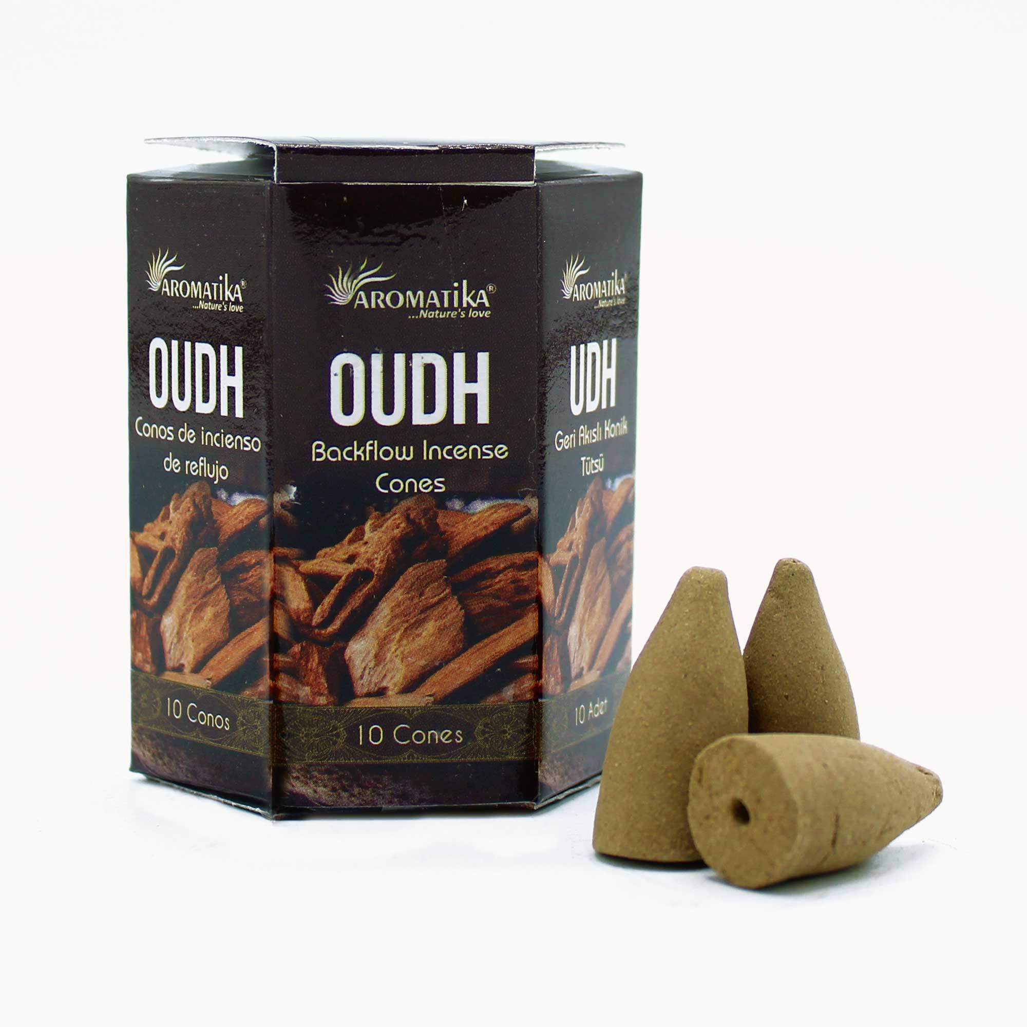 Masala Backflow Incense pack of 10 - Oudh  (ABFi-11)