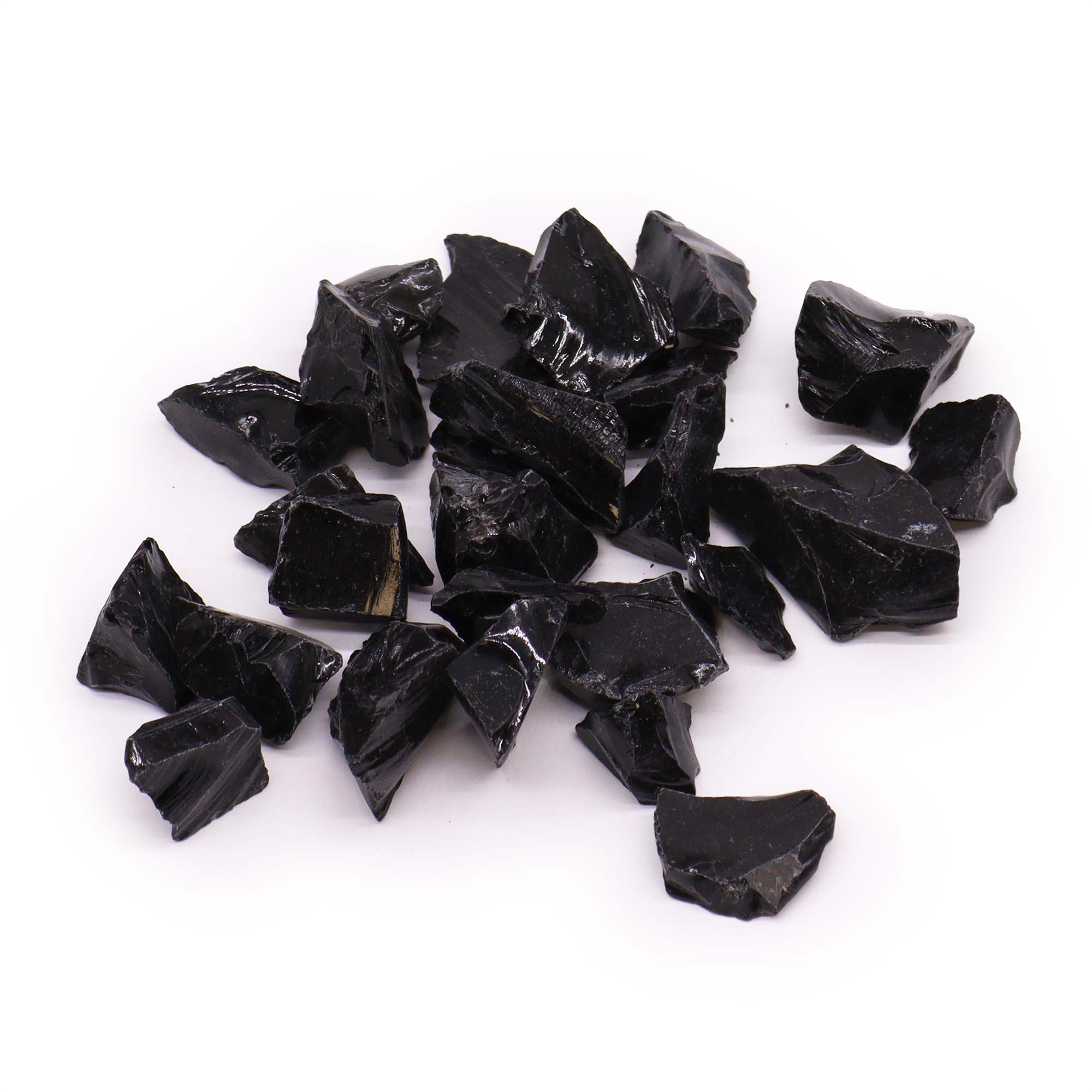 Raw Crystals (500gm) - Black Agate  (RCry-05)