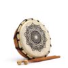 Mandala Shamanic Drum with Sticks - 20cm  (DD-07)