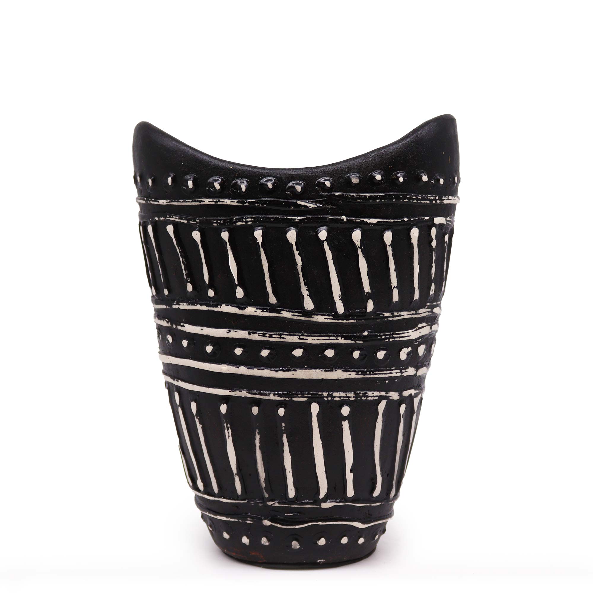 Swirls Shaped Vase - Chocolate  (BCV-07)