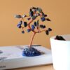 Gemstone Tree - Sodalite on Blue Agate Base (35 stones)  (AGemT-05)