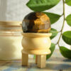 Gemstone Faceted Healing Ball & Stand - Tigereye  (GHB-05)