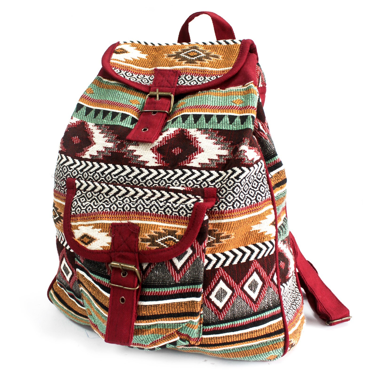 Jacquard Bag - Chocolate Backpack  (JNS-02)