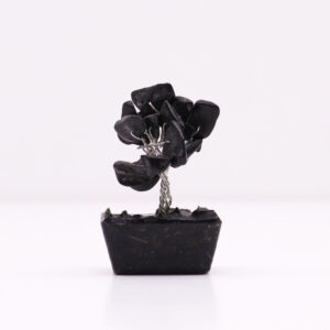 Mini Gemstone Trees On Orgonite Base - Black Agate (15 stones)  (MGemT-09)