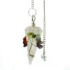 Magic Pendulum - Seven Chakra - Rose Quartz  (GemMP-27)