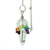 Magic Pendulum - Seven Chakra - Rock Quartz  (GemMP-29)