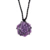 Laced Gemstone Hexagon Pendant - Lepidolite  (LGemP-08)