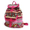 Jacquard Bag - Pink Backpack  (JNS-03)