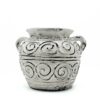 Greek Clay Plant Pot With Handles - Cream 15cm  (BCV-15)