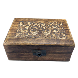 Medium Wooden Keepsake Box 15x10x6cm - Tree of Life (IMBox-07)
