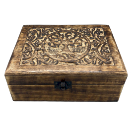 Large Wooden Keepsake Box 20x15x7.5cm -  Tree of Life  (IMBox-10)