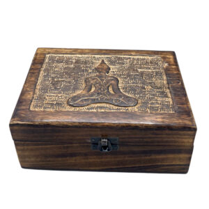 Large Wooden Keepsake Box 20x15x7.5cm - Buddha (IMBox-12)