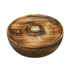 Incense Stick & Cone Burner Disc - Ying & Yang  (ISH-232M)