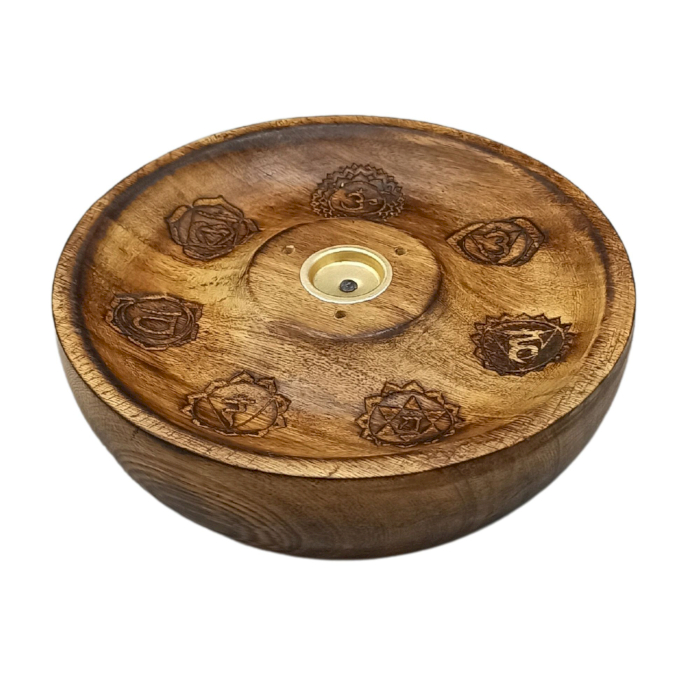 Incense Stick & Cone Burner Disc - 7 Chakra  (ISH-233M)