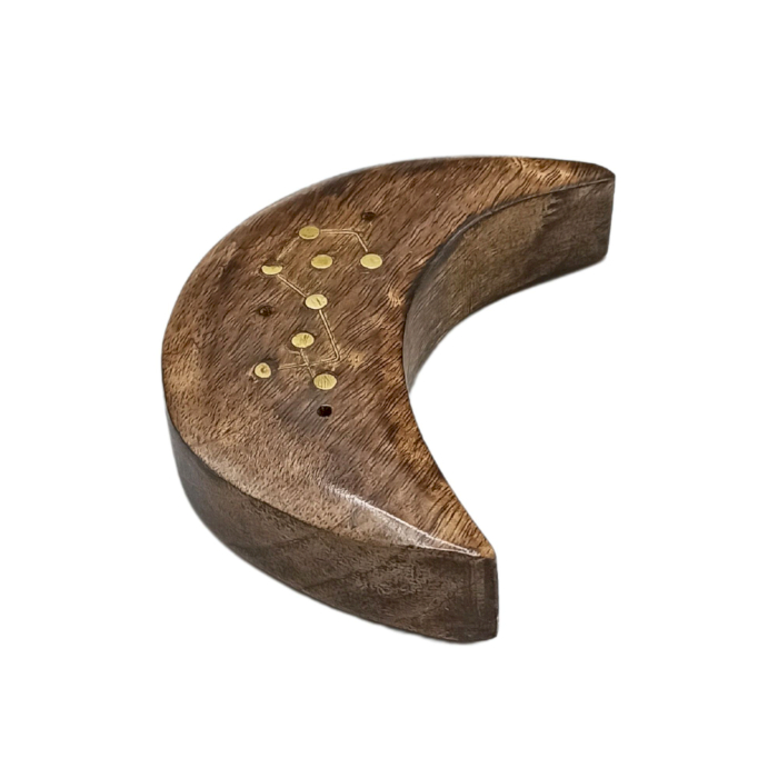 Engraved and Brass Zodiac Sign Incense Burners - Moon  (ISH-235M)
