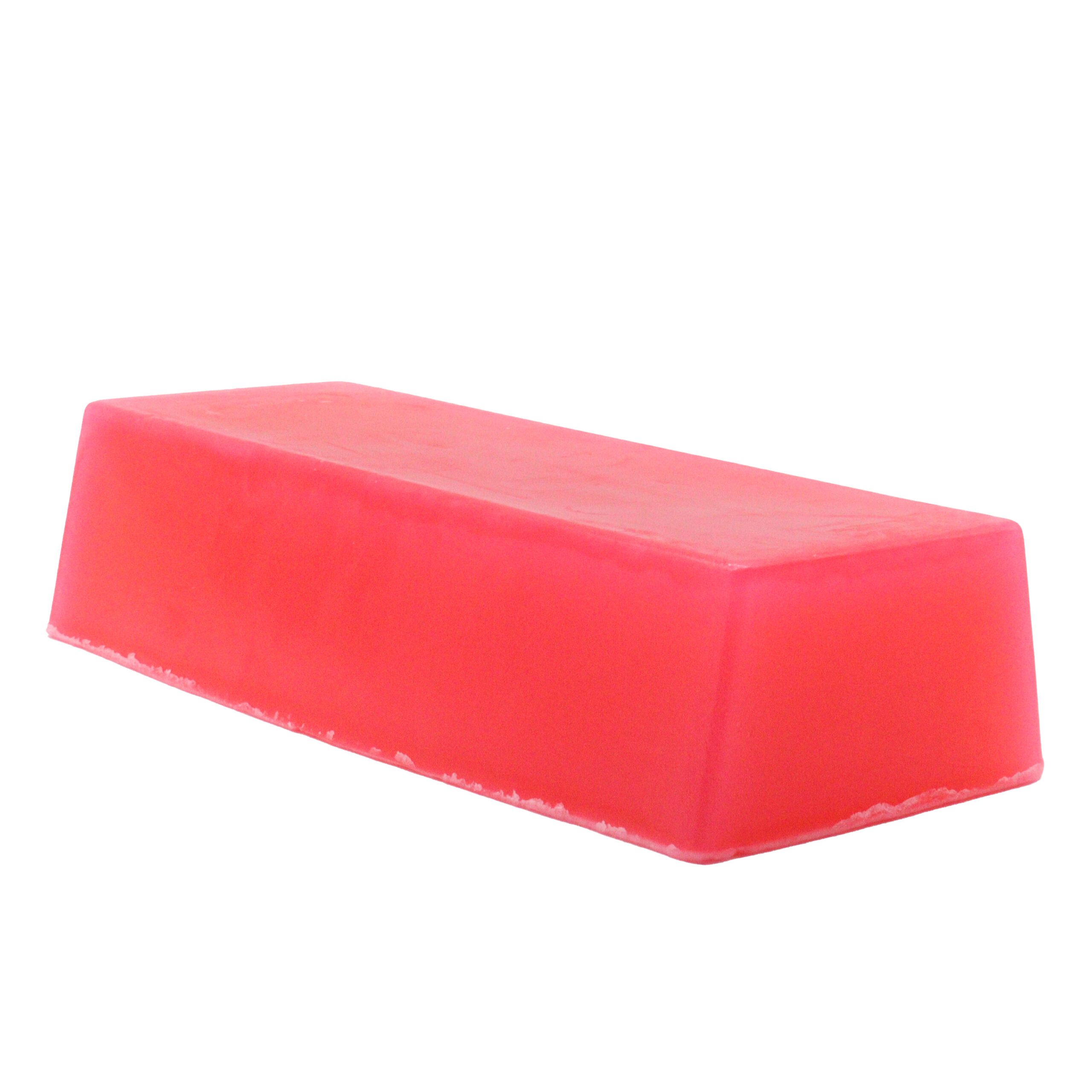 Ylang  & Orange - Red - EO Soap Loaf 1.3kg  (ASoap-07a)