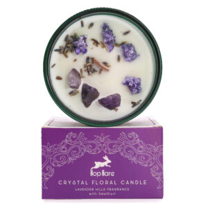 Hop Hare Crystal Magic Flower Candle - The Moon  (HHC-03)