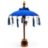 Bali Home Decor Parasol - Cotton - Blue- 40cm  (BPAR-10)