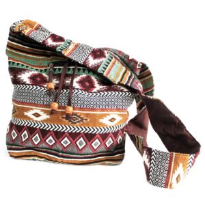 Jacquard Bag - Chocolate Student Back  (JNS-08)