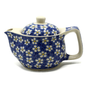 Small Herbal Teapot - Blue Daisy  (TeaP-15)