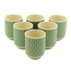 Herbal Tea Cups - Green Mosiac  (TeaP-18)