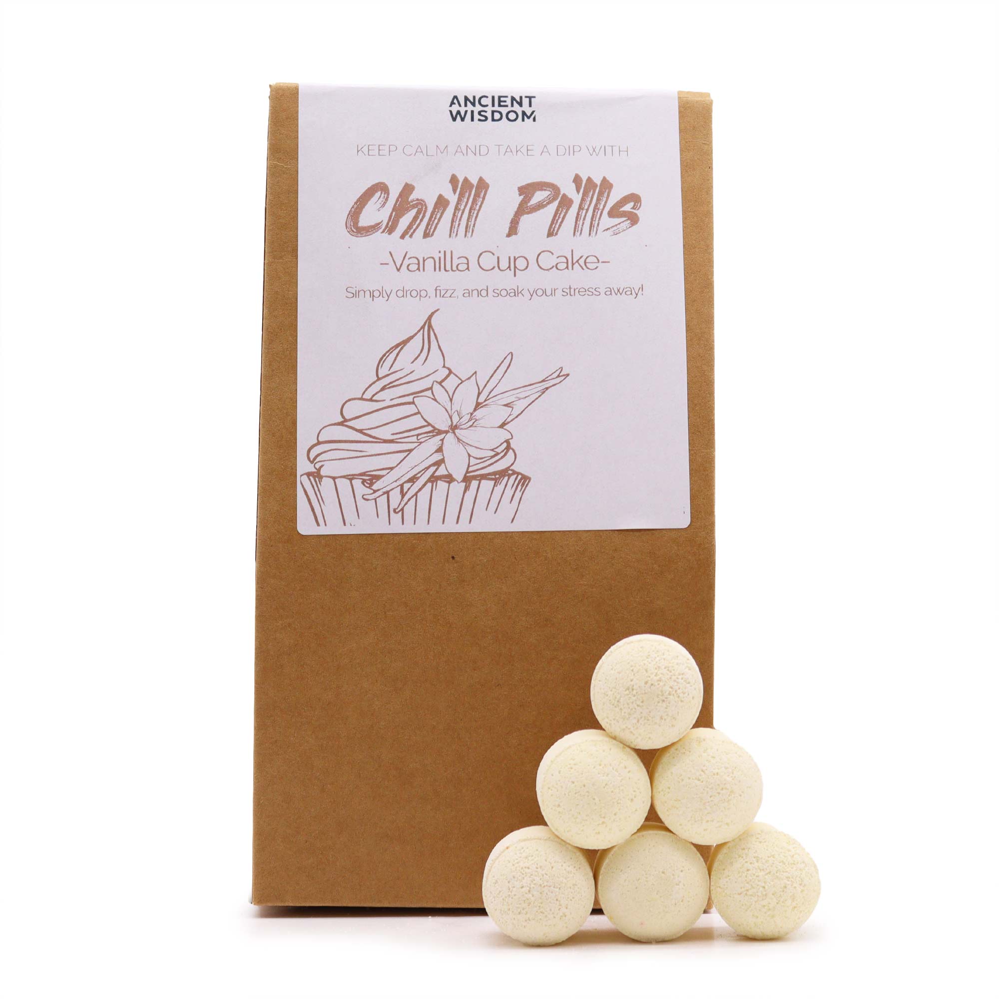 Chill Pills Gift Pack 350g - Vanilla Cup Cake  (ChillP-06)