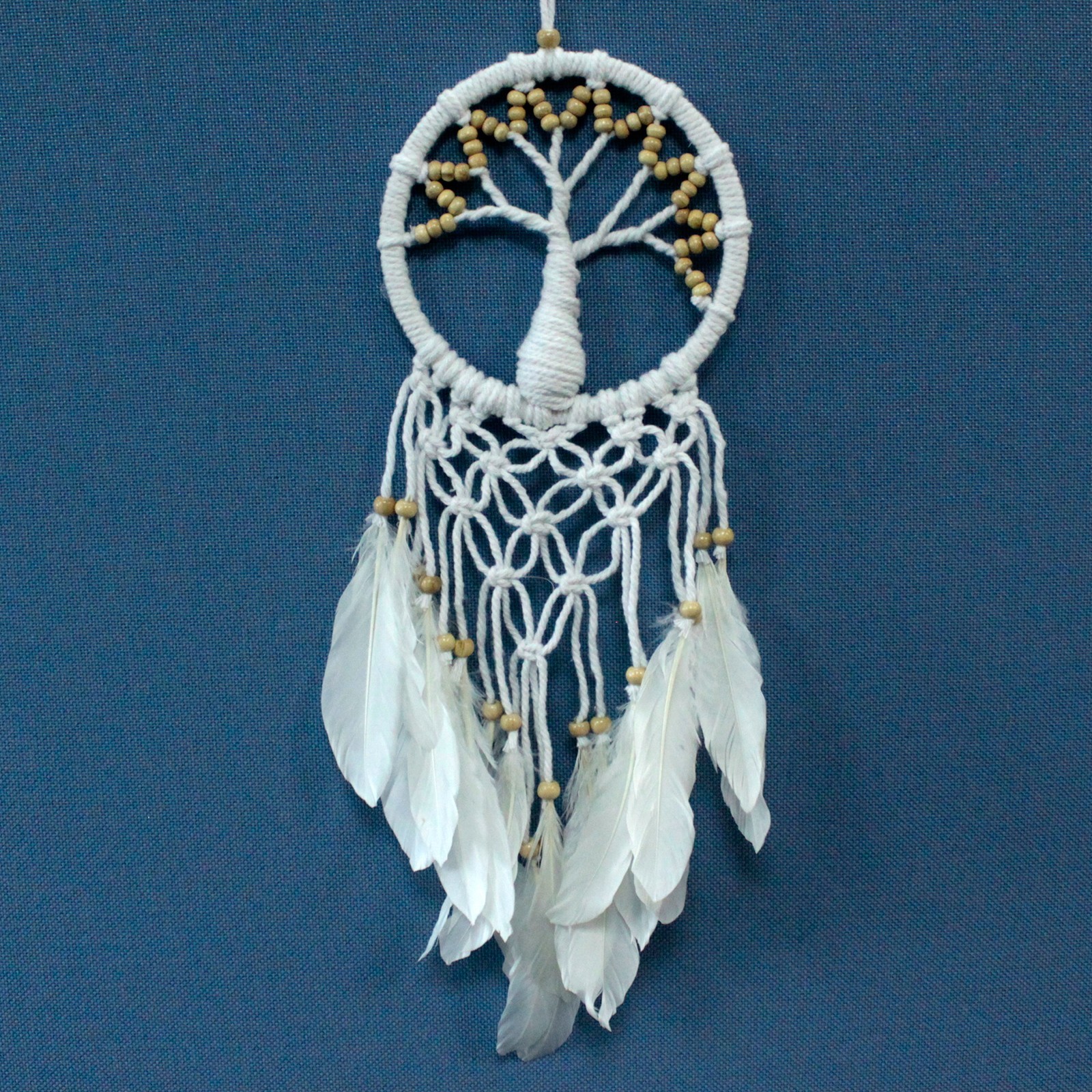 Tree of Life Dreamcatcher - Pure & Natural 16cm (TOLD-04)