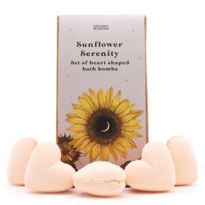 Sunflower Serenity Bath Heart Gift Set  (HBBS-04)