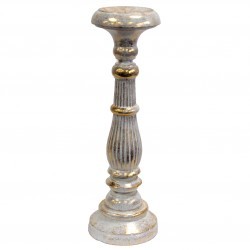 Large Candle Stand - White Gold  (Vinstics-01)