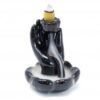 Back Flow Incense Burner - Hand & Lotus Flower  (BackF-01)