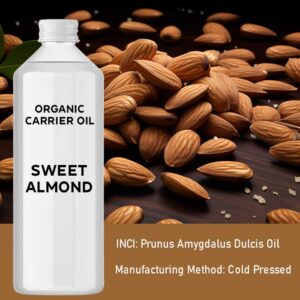 Organic Sweet Almond Oil 1 Litre (OrgBOz-01)