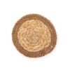 Natural Coaster - Jute & Cotton 10cm  (set of 4) - Natural Boarder  (NPMAT-16)