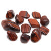 Bag of 12 African Gemstone Tigers Eye - Red - Size 7 - 26mm (KG)  (ATumbleM-25)
