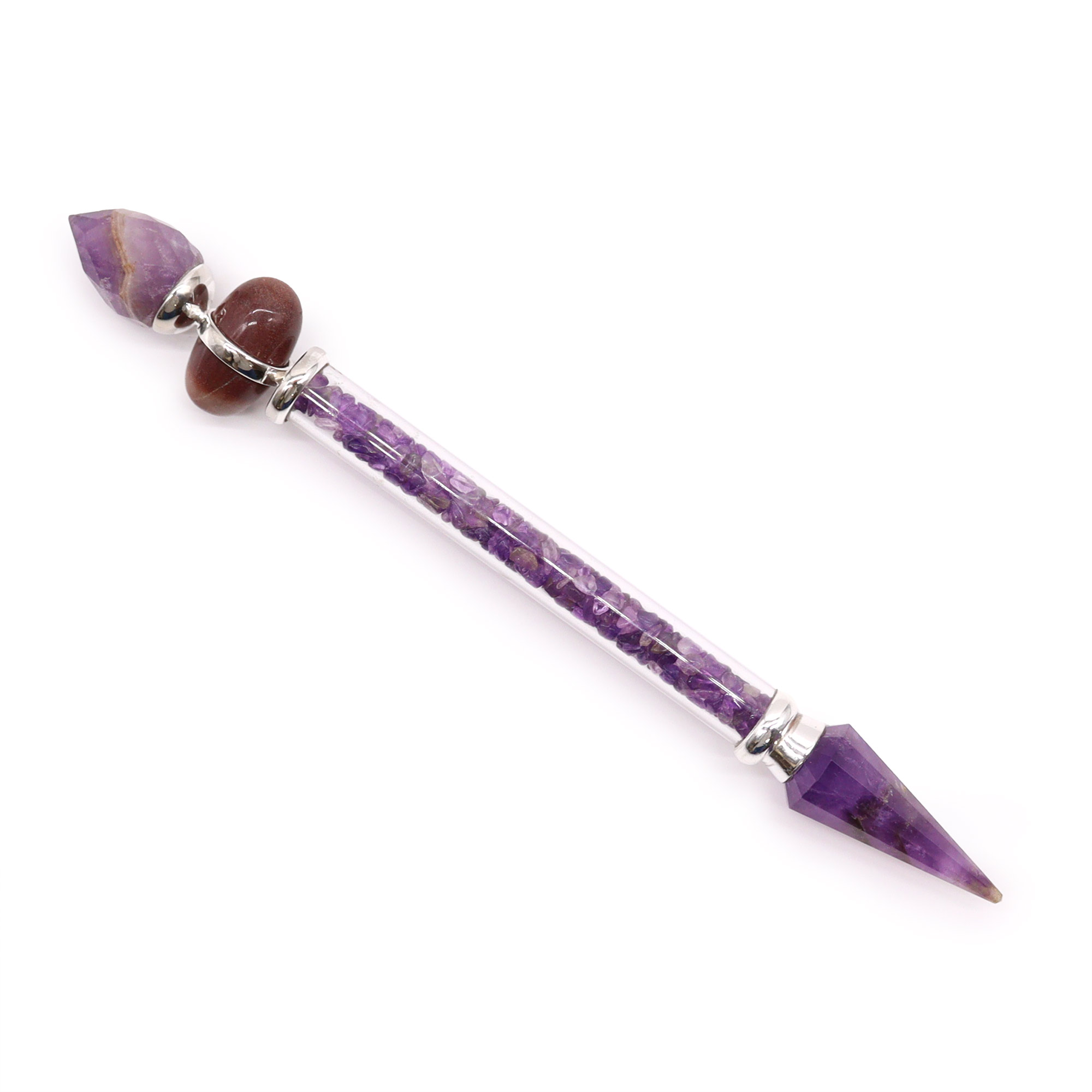 Shiva Lingam Magic Wand - Amethyst - Success  (LingW-03)