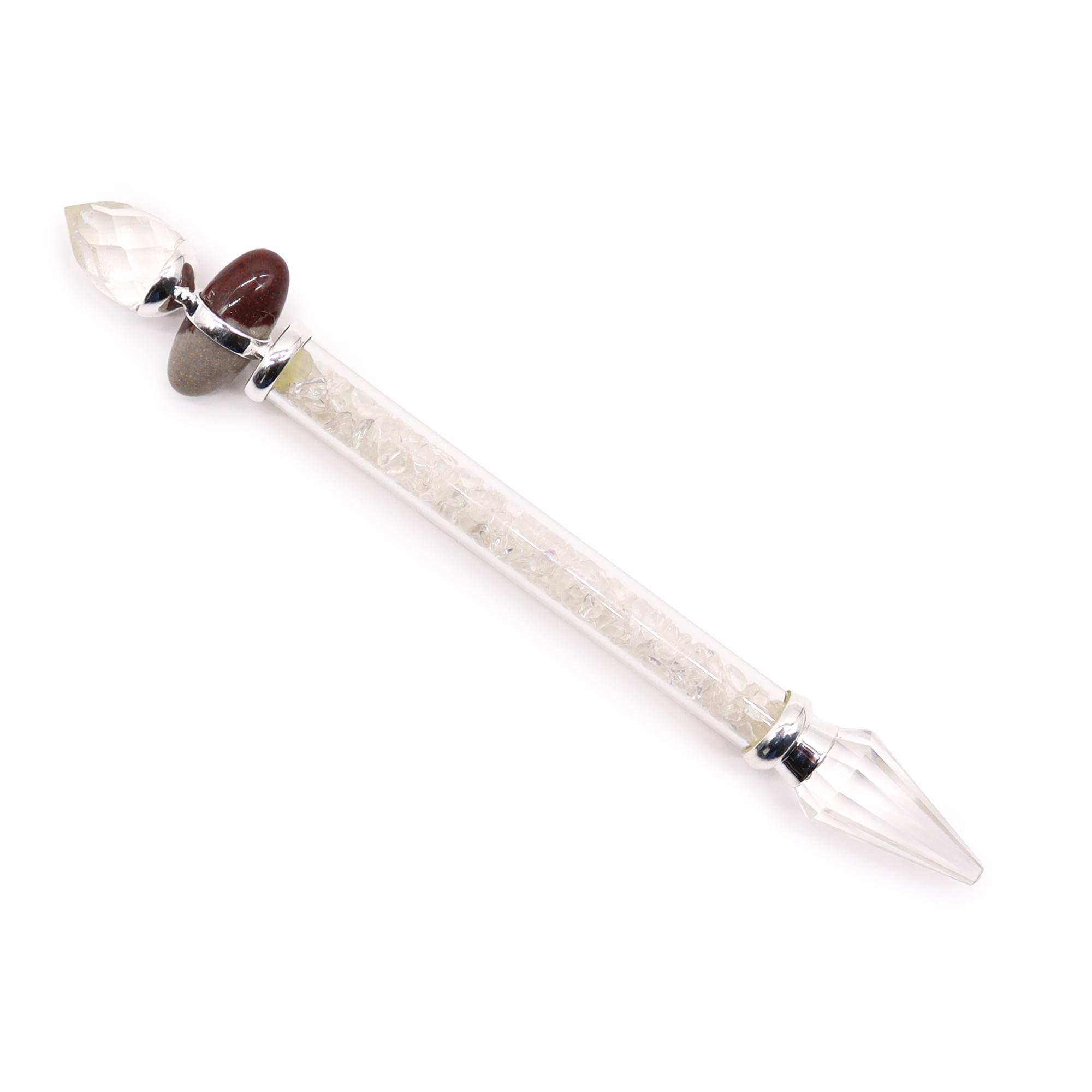 Shiva Lingam Magic Wand - Rock Quartz - Wisdom  (LingW-05)