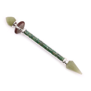 Shiva Lingam Magic Wand - Green Aventurine - Happiness  (LingW-06)