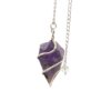 Raw Gemstone Pendulum - Amethyst  (SpecMP-53)