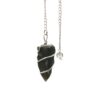 Raw Gemstone Pendulum - Moss Agate  (SpecMP-58)