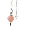 Faceted Gemstone Pendulum - Rose Quartz  (SpecMP-61)