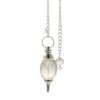 Lingam Shaped Gemstone Pendulum - Rock Quartz  (GemMP-32)