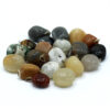 Mixed Silver Plated Crystal Tumbled Stone Pendants  (NMGC-22)