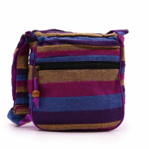 Lrg Nepal Sling Bag  (Adjustable Strap) - Wild Flowers  (NSBag-13)
