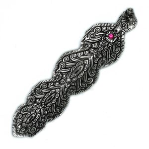 Polished Aluminium Buddha Long Incense Holder 20cm  (PAIH-09)