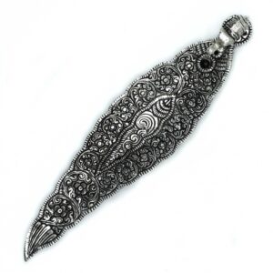 Polished Aluminium Elephant Long Incense Holder 20cm  (PAIH-10)