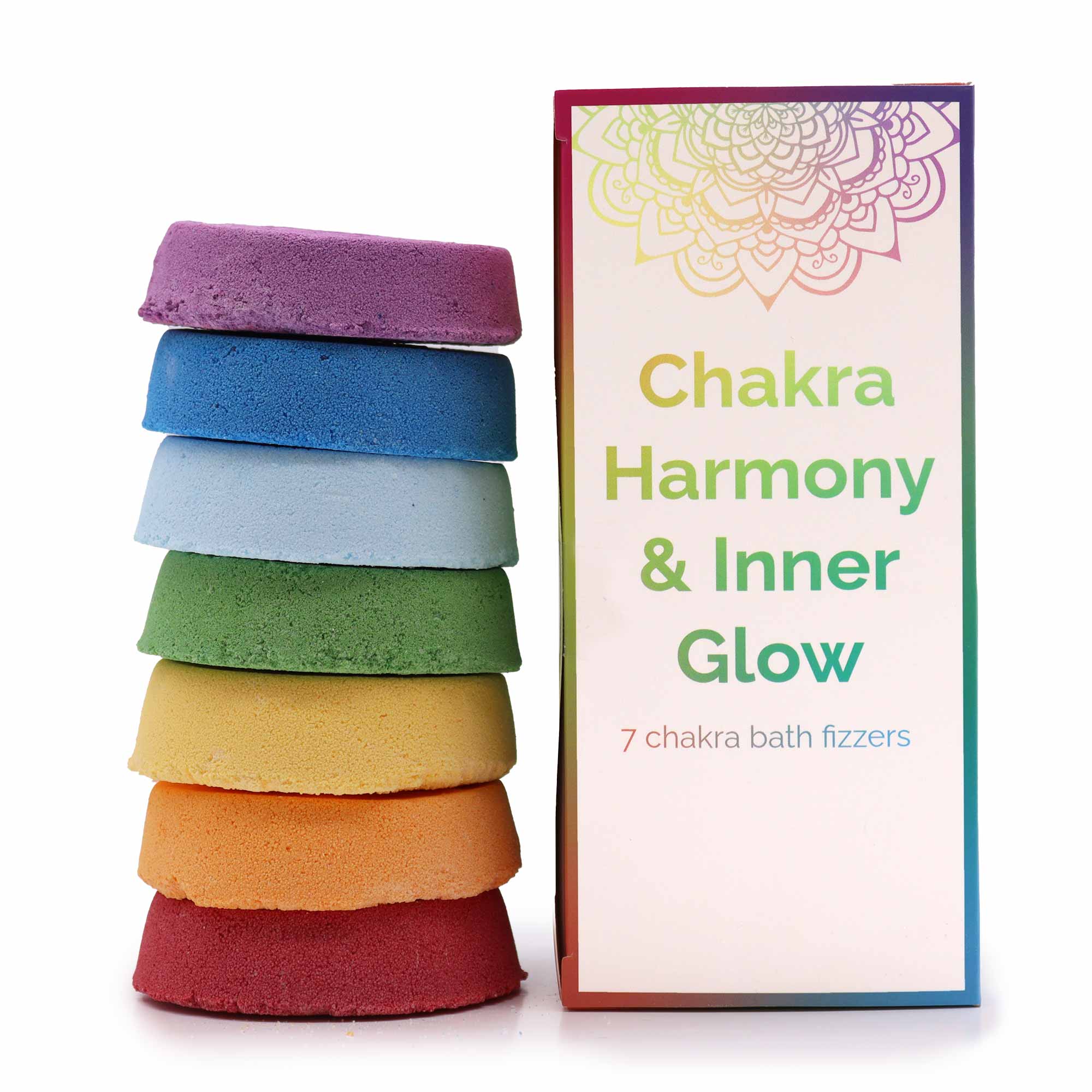Chakra Bath Fizz - Large Box - Chakra Harmony & Inner Glow  (CBF-01)