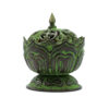 Brass Verdigris Tibetan Incense Burner - Small Lotus  (ATIH-01)
